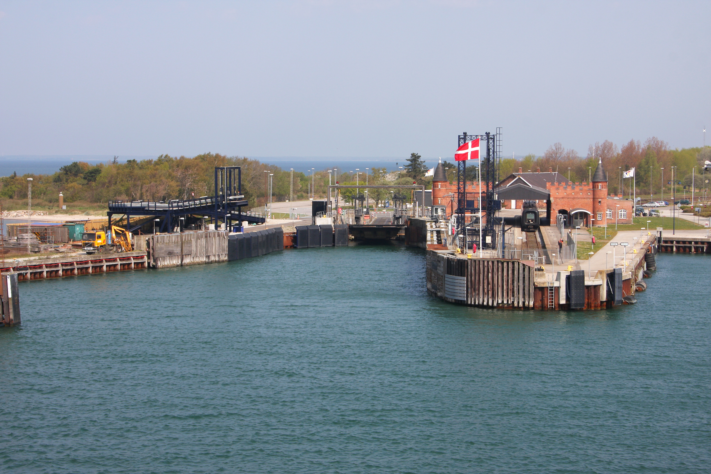 The harbour entrance at Gedser, Denmark's southernmost point and the arrival port for the ferry from Rostock.