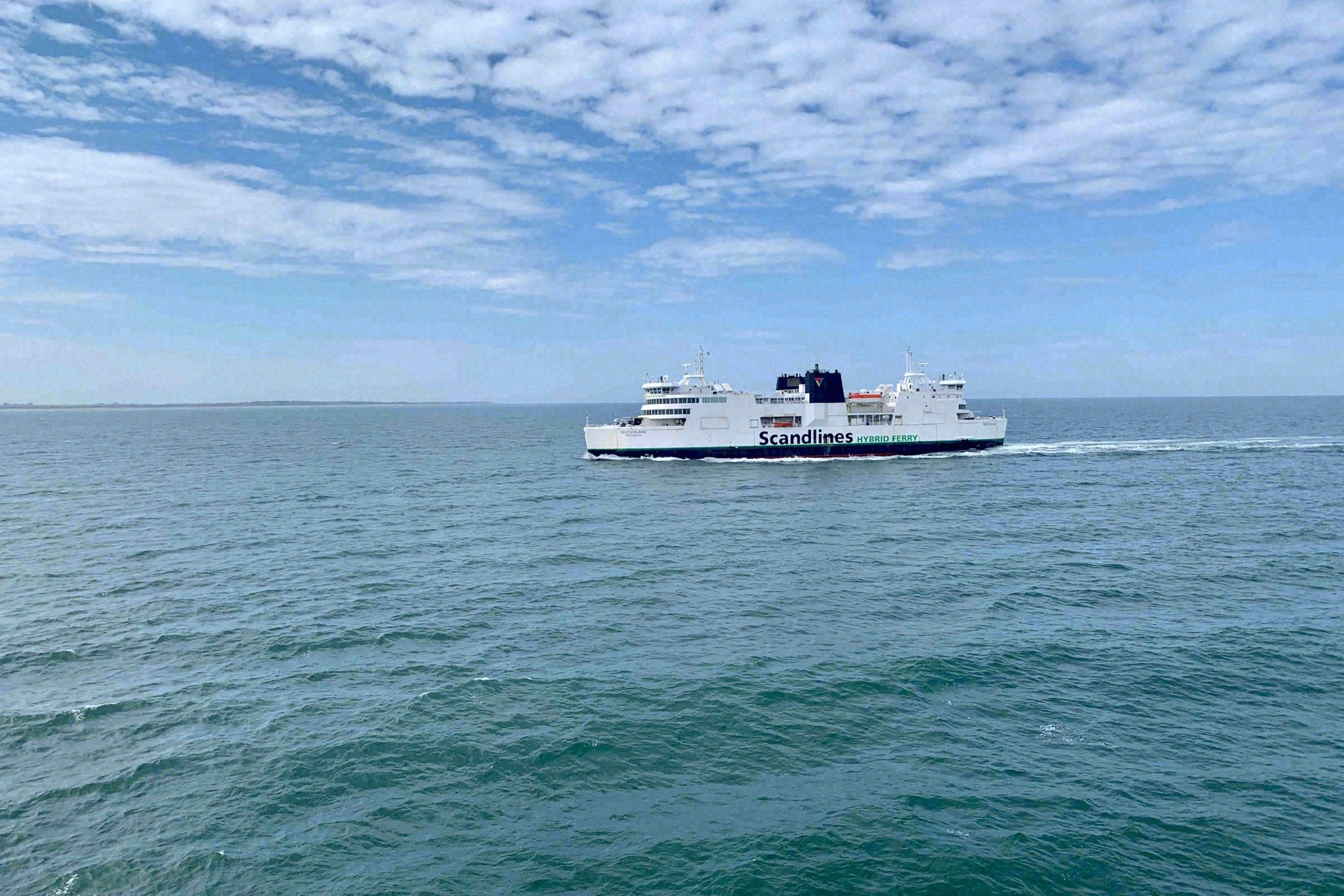 Scandlines ferry on the Baltic Sea between Germany and Denmark
